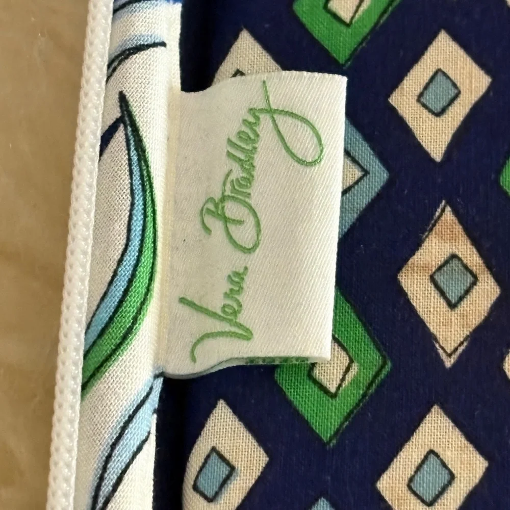 Vera Bradley ‘Betsy Mediterranean’ Blue and White Hardcase Laptop Bag